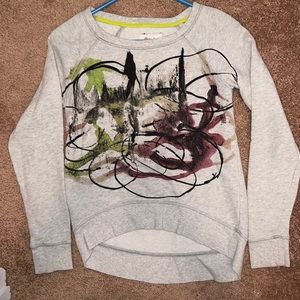 Abstract print sweatshirt